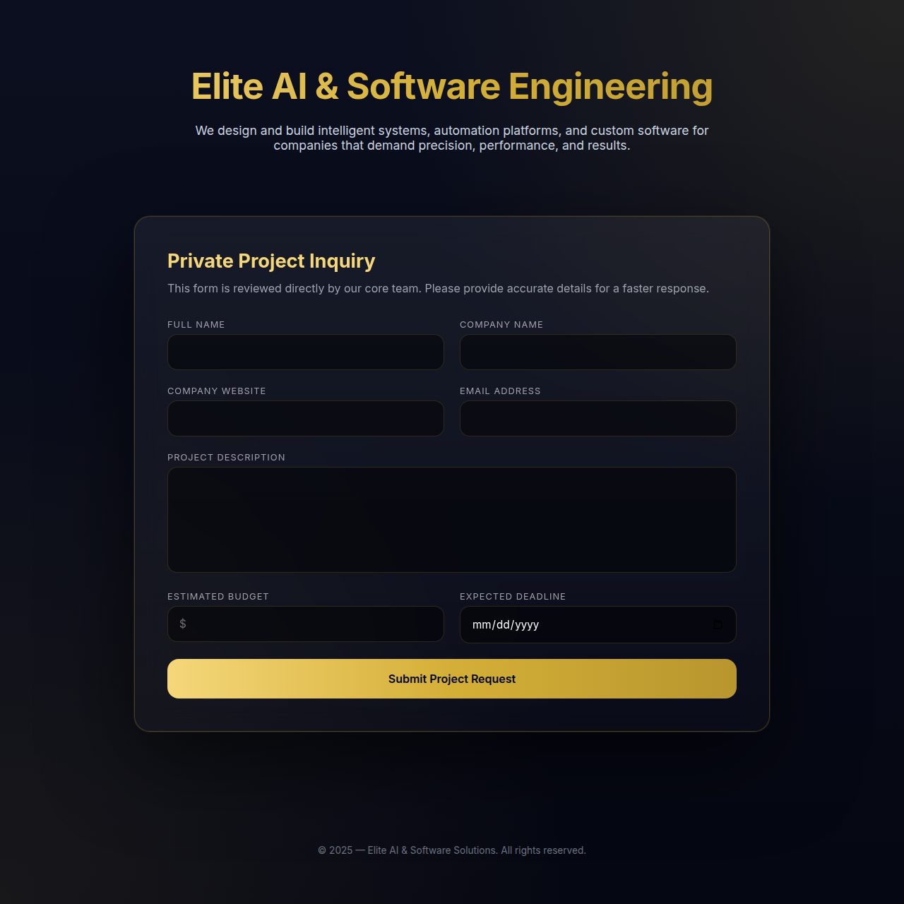 Advanced Contact Form System