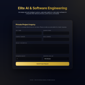 Advanced Contact Form System
